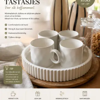 Kopje 'Koffielover' Set van 4