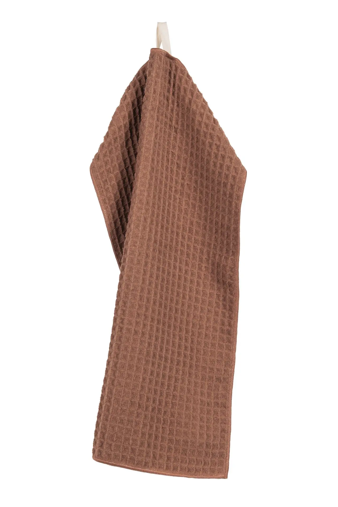 Keukenhanddoek 'microfiber' Cognac (verpakt per 2) - Afbeelding 2