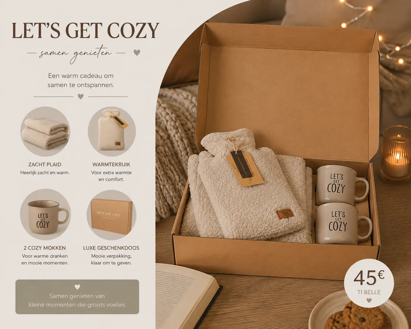 Luxe giftset 'Let's get cozy' - Afbeelding 4